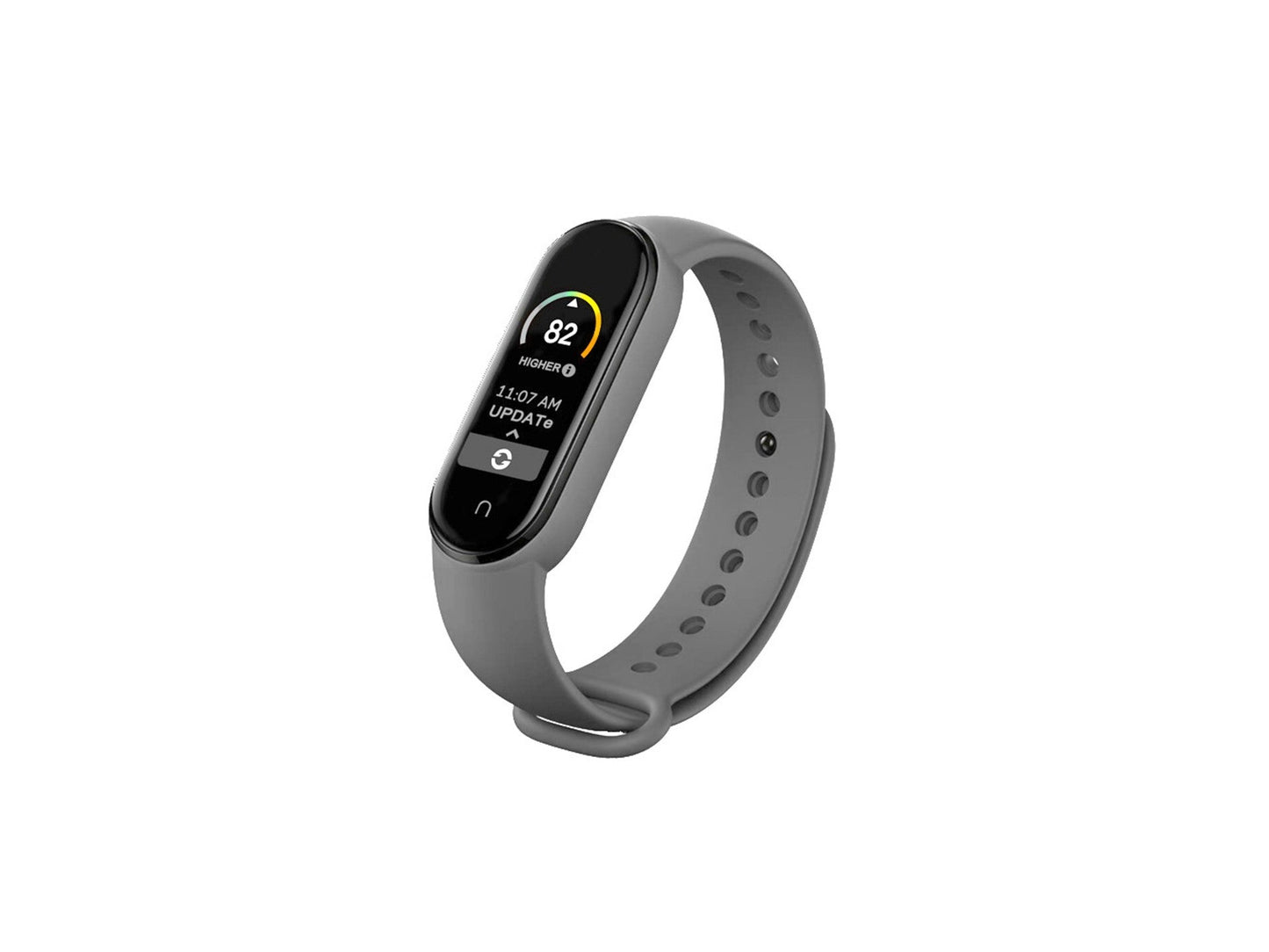 Techancy Bracelete De Silicone Cinzenta KC2105, Compatível Com A Mi5/6 Smart Band, Material De Silicone, Macio E Confortável.