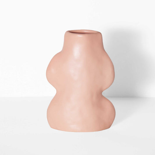 Fluxo Ceramic Vase - Small Pink