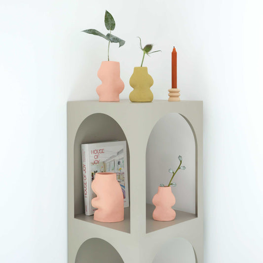 Fluxo Ceramic Vase -  Small Pink