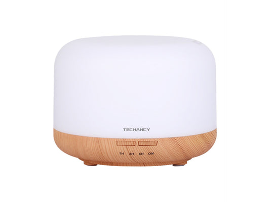 Difusor de aromaterapia Techancy, LD3911, com função humidificador, branco + grão de madeira