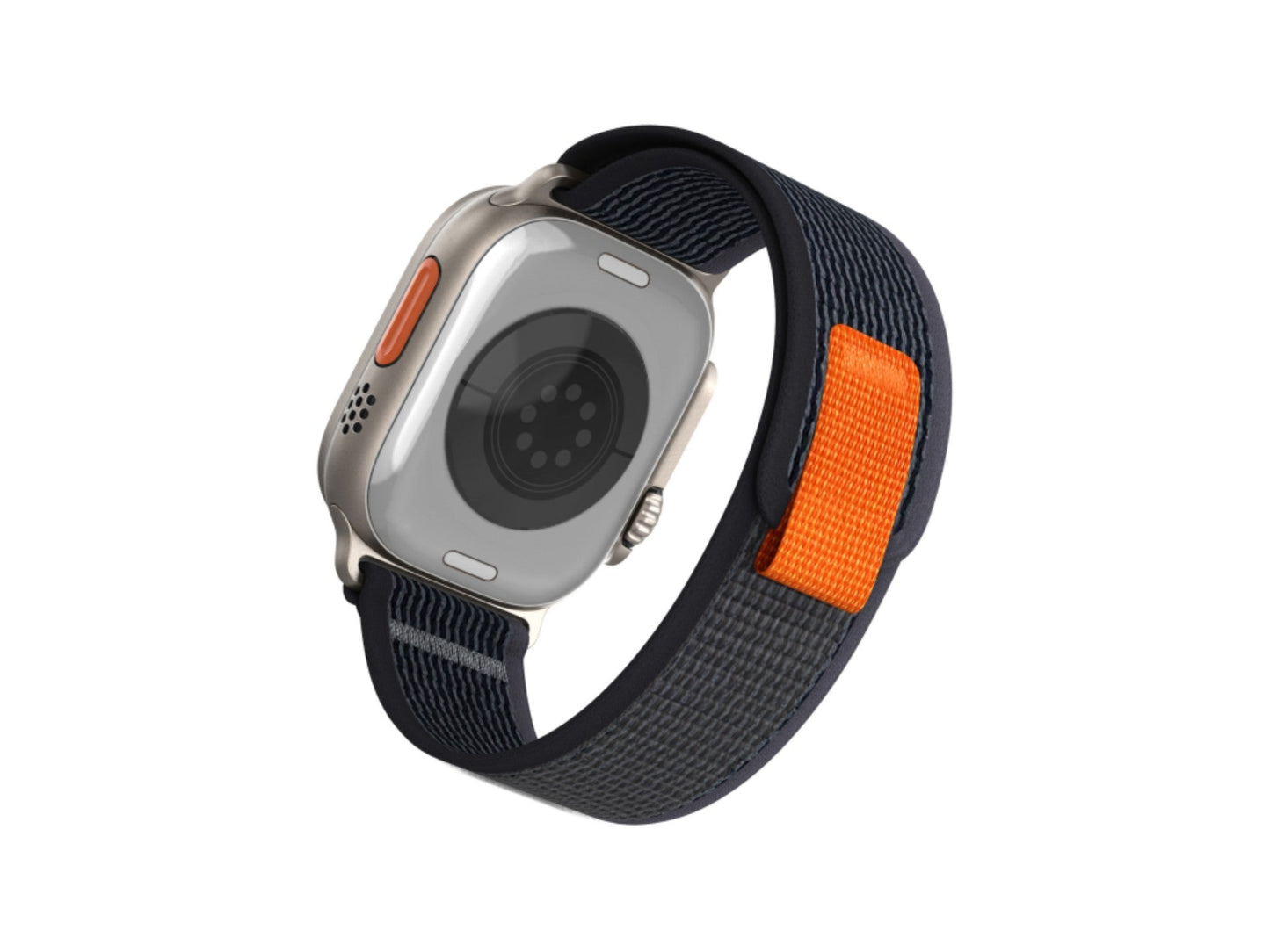 Techancy Faixa Desportiva Cinzenta KC2121, Compatível Com Apple Watch Ultra 42 Mm/44 Mm/45 Mm/49 Mm, Nylon E Velcro, Fecho Ajustável.